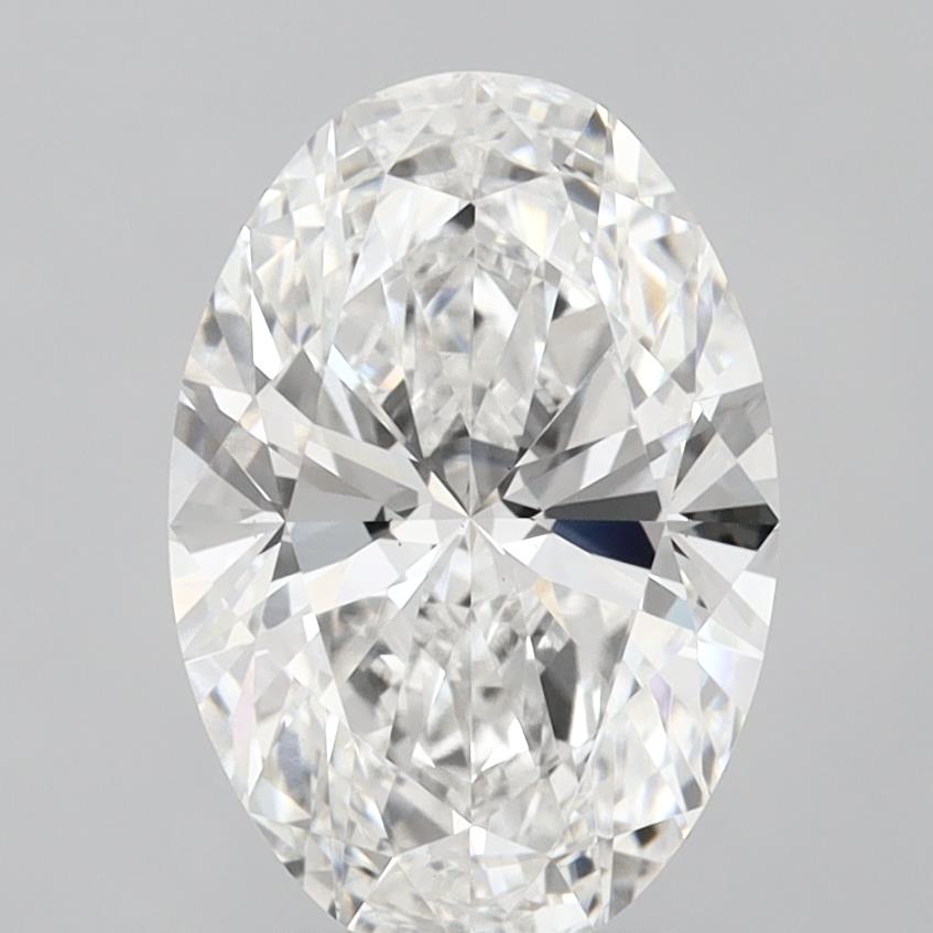 3.84 Carat Oval Shaped, Ideal Cut, E Color, VS1 Clarity, IGI Certified Lab Grown Diamond