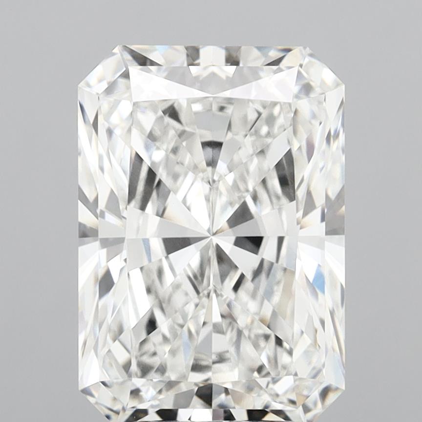 6.04 Carat Radiant Shaped, Ideal Cut, E Color, VVS2 Clarity, IGI Certified Lab Grown Diamond