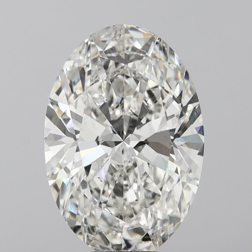 8.07 Carat Oval Shaped, Ideal Cut, H Color, VVS2 Clarity, IGI Certified Lab Grown Diamond