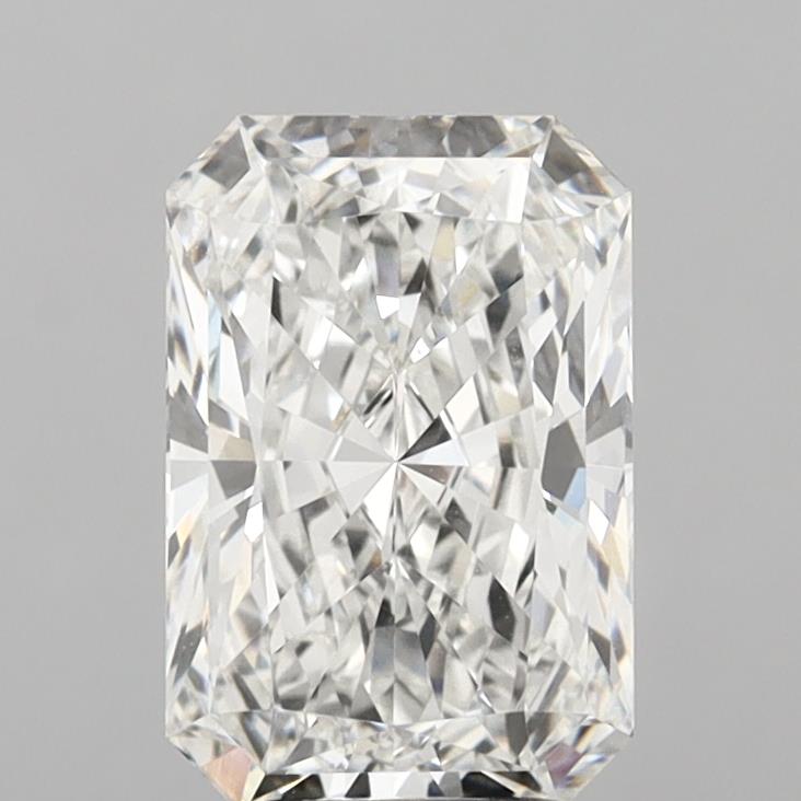 5.08 Carat Radiant Shaped, Ideal Cut, F Color, VVS2 Clarity, IGI Certified Lab Grown Diamond