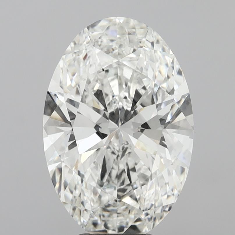 6.10 Carat Oval Shaped, Ideal Cut, F Color, VVS2 Clarity, IGI Certified Lab Grown Diamond
