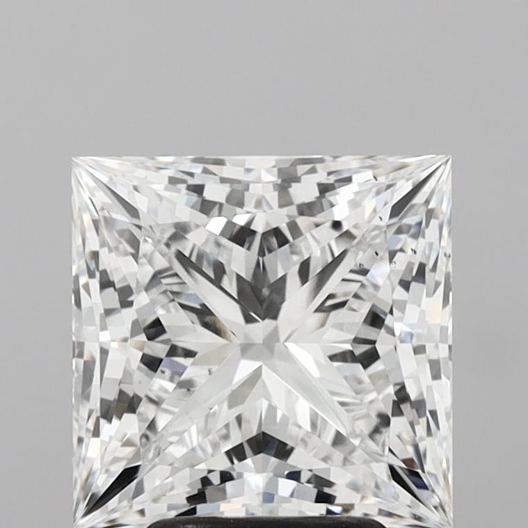 4.07 Carat Princess Shaped, Ideal Cut, E Color, VS2 Clarity, IGI Certified Lab Grown Diamond