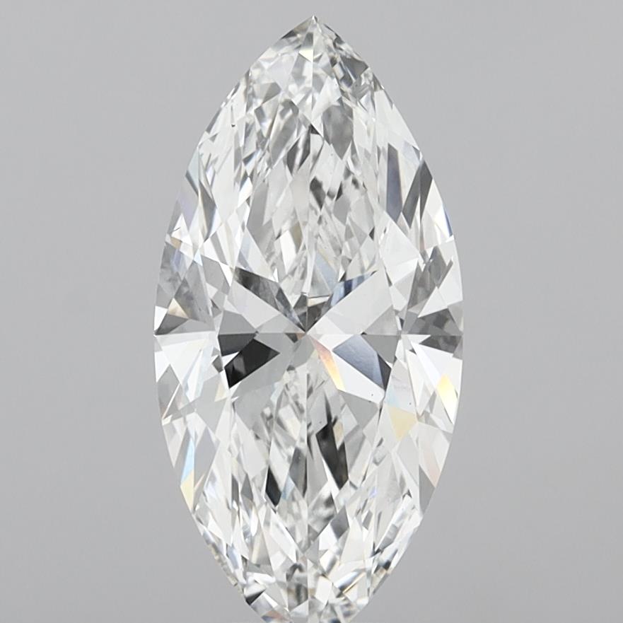 5.08 Carat Marquise Shaped, Ideal Cut, E Color, VS1 Clarity, IGI Certified Lab Grown Diamond