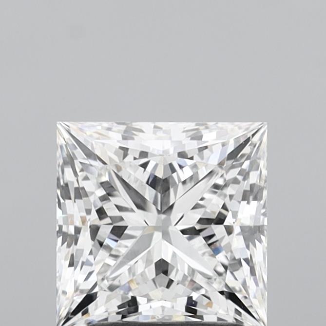 2.09 Carat Princess Shaped, Ideal Cut, E Color, VVS2 Clarity, IGI Certified Lab Grown Diamond