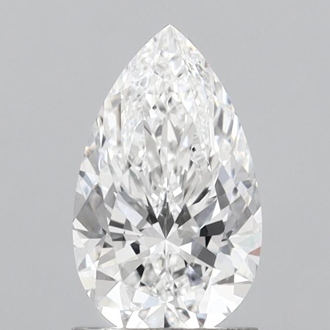 1.47 Carat Pear Shaped, Ideal Cut, E Color, VS2 Clarity, IGI Certified Lab Grown Diamond