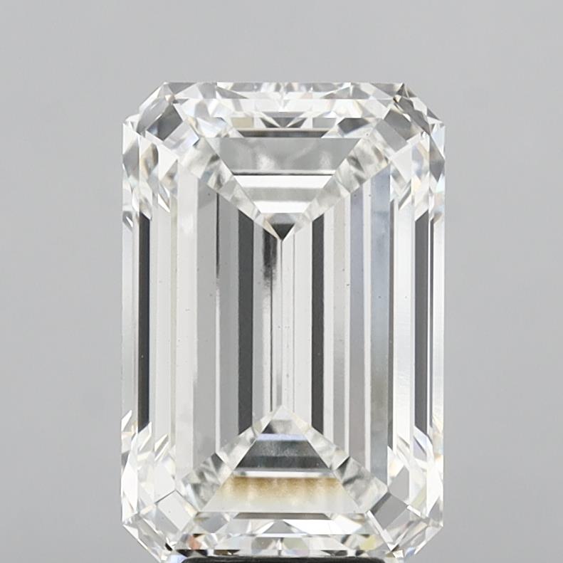 8.03 Carat Emerald Shaped, Ideal Cut, F Color, VS1 Clarity, IGI Certified Lab Grown Diamond