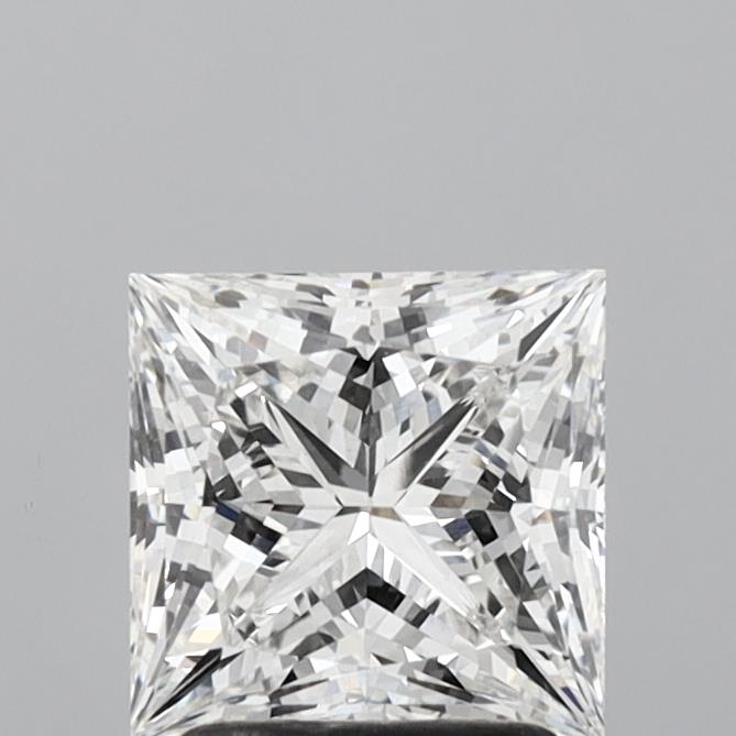 2.10 Carat Princess Shaped, Ideal Cut, G Color, VVS2 Clarity, IGI Certified Lab Grown Diamond