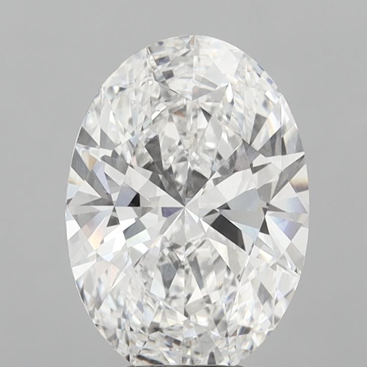 5.09 Carat Oval Shaped, Ideal Cut, D Color, VVS2 Clarity, IGI Certified Lab Grown Diamond