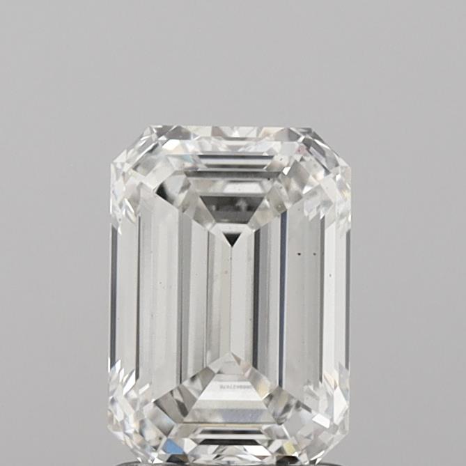 1.60 Carat Emerald Shaped, Ideal Cut, G Color, VS2 Clarity, IGI Certified Lab Grown Diamond