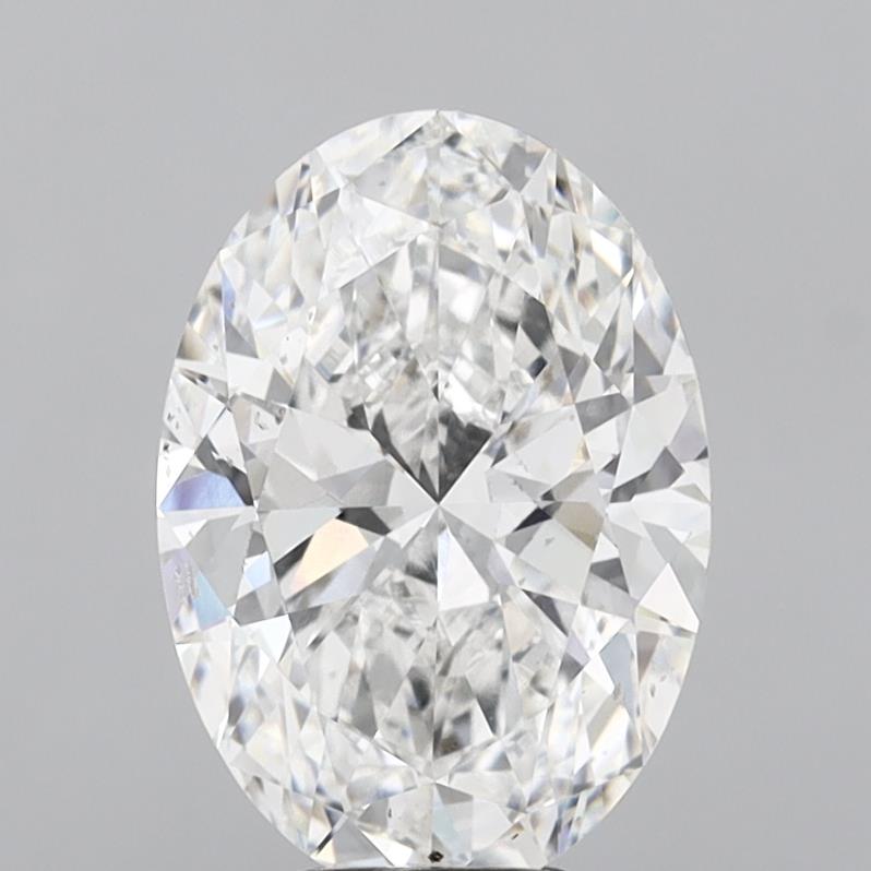 6.46 Carat Oval Shaped, Ideal Cut, E Color, VVS2 Clarity, IGI Certified Lab Grown Diamond