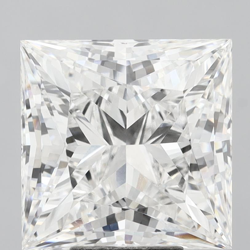 8.05 Carat Princess Shaped, Excellent Cut, E Color, VVS2 Clarity, IGI Certified Lab Grown Diamond