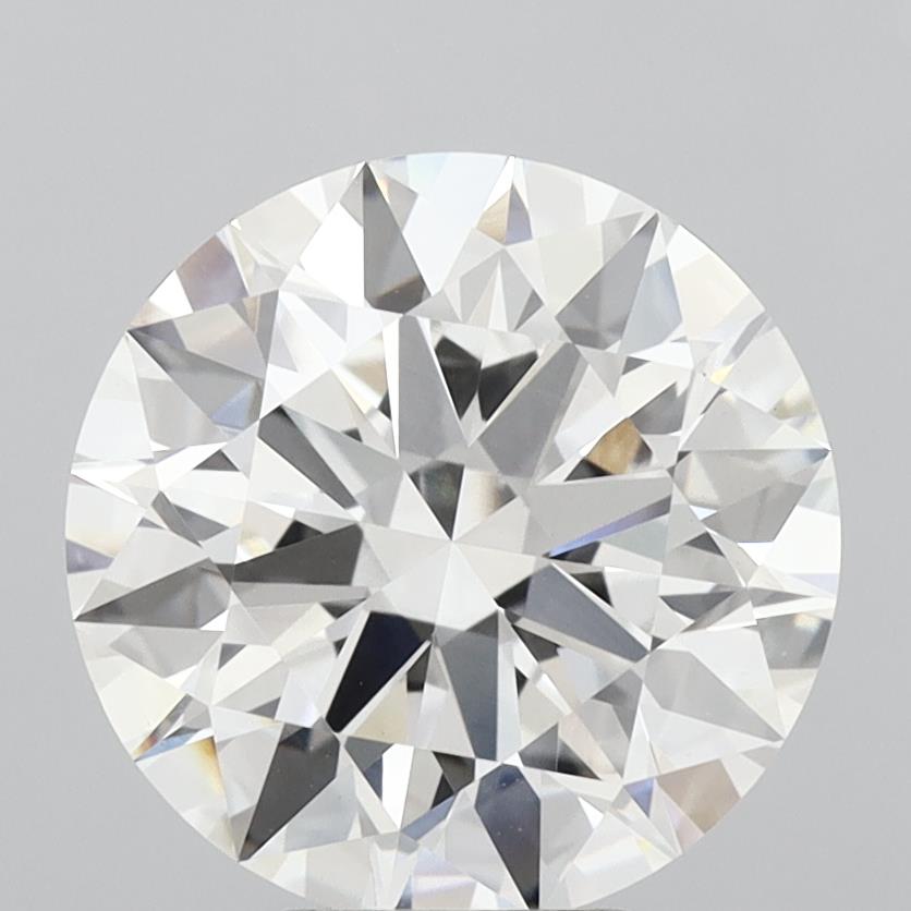 5.11 Carat Round Shaped, Ideal Cut, F Color, VVS2 Clarity, IGI Certified Lab Grown Diamond