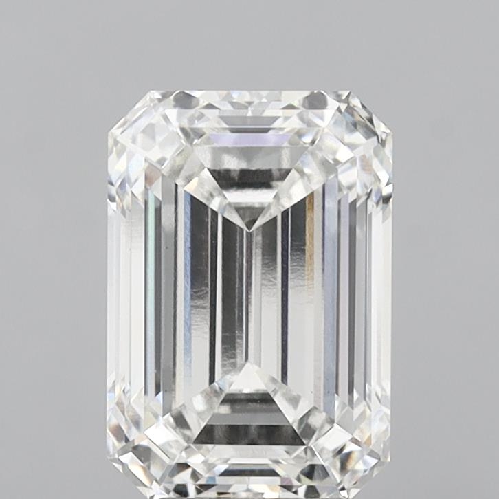 6.10 Carat Emerald Shaped, Ideal Cut, G Color, VS1 Clarity, IGI Certified Lab Grown Diamond