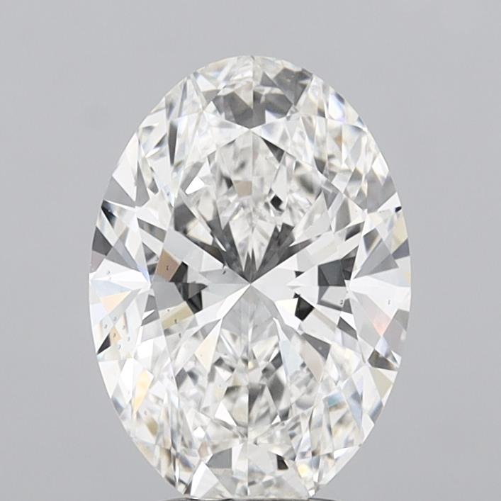3.72 Carat Oval Shaped, Ideal Cut, F Color, VS2 Clarity, IGI Certified Lab Grown Diamond