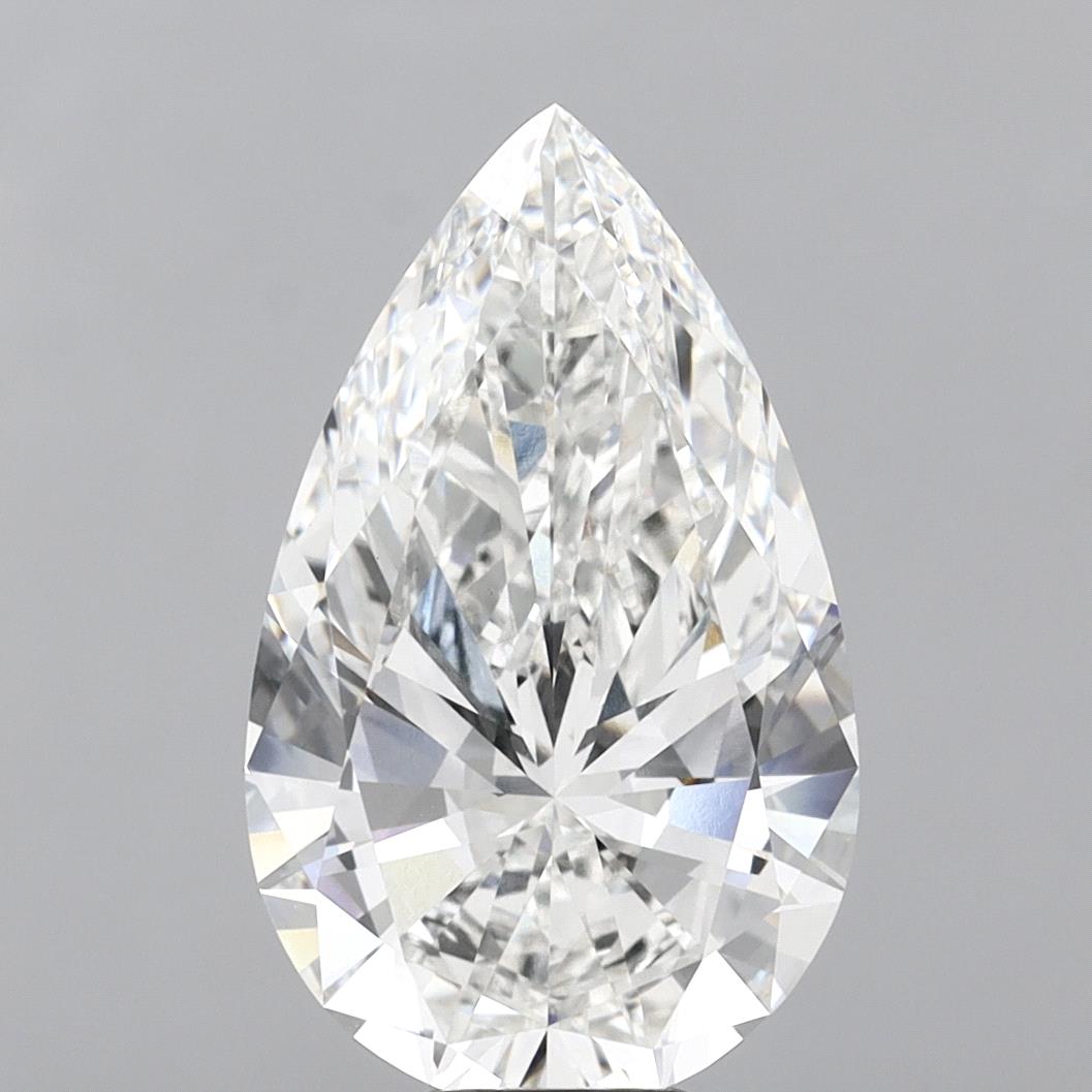 9.85 Carat Pear Shaped, Excellent Cut, F Color, VS1 Clarity, IGI Certified Lab Grown Diamond