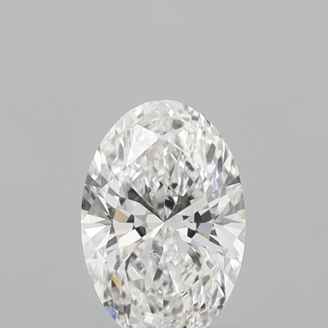 0.82 Carat Oval Shaped, Excellent Cut, D Color, VVS2 Clarity, IGI Certified Lab Grown Diamond