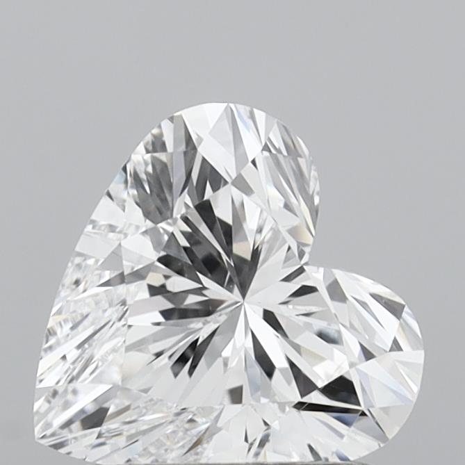 1.00 Carat Heart Shaped, Very Good Cut, D Color, VS2 Clarity, IGI Certified Lab Grown Diamond