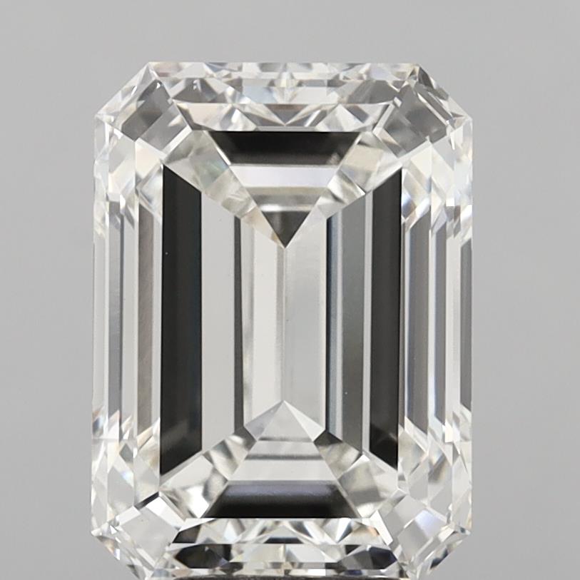 8.09 Carat Emerald Shaped, Ideal Cut, G Color, VVS2 Clarity, IGI Certified Lab Grown Diamond