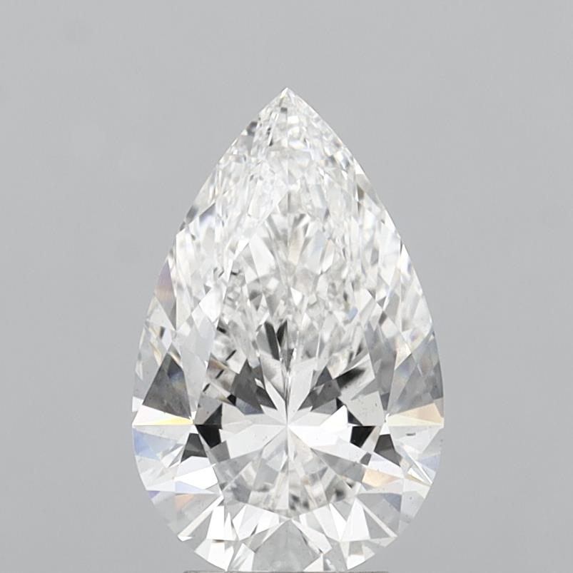 4.08 Carat Pear Shaped, Ideal Cut, E Color, VS2 Clarity, IGI Certified Lab Grown Diamond