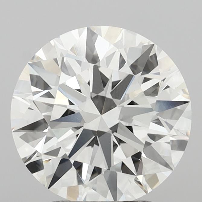 3.05 Carat Round Shaped, Ideal Cut, G Color, VVS2 Clarity, IGI Certified Lab Grown Diamond