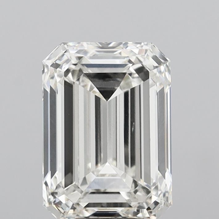 5.02 Carat Emerald Shaped, Ideal Cut, G Color, VVS2 Clarity, IGI Certified Lab Grown Diamond
