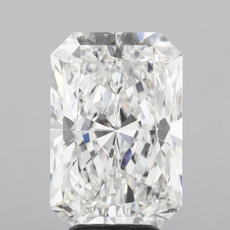 5.06 Carat Radiant Shaped, Ideal Cut, F Color, VVS2 Clarity, IGI Certified Lab Grown Diamond
