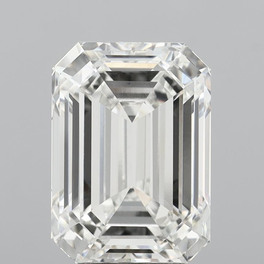 5.59 Carat Emerald Shaped, Ideal Cut, E Color, VS1 Clarity, IGI Certified Lab Grown Diamond