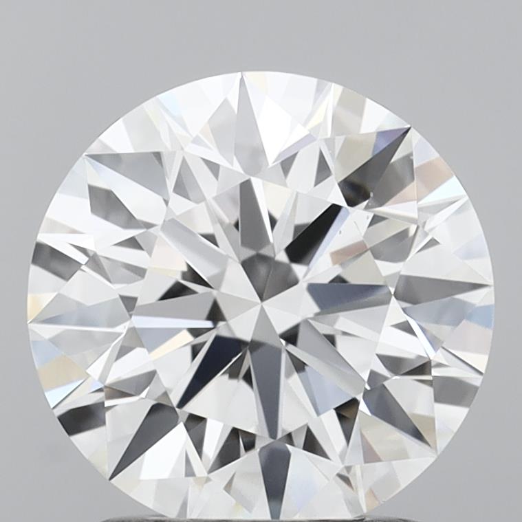 1.70 Carat Round Shaped, Ideal Cut, D Color, VS1 Clarity, IGI Certified Lab Grown Diamond
