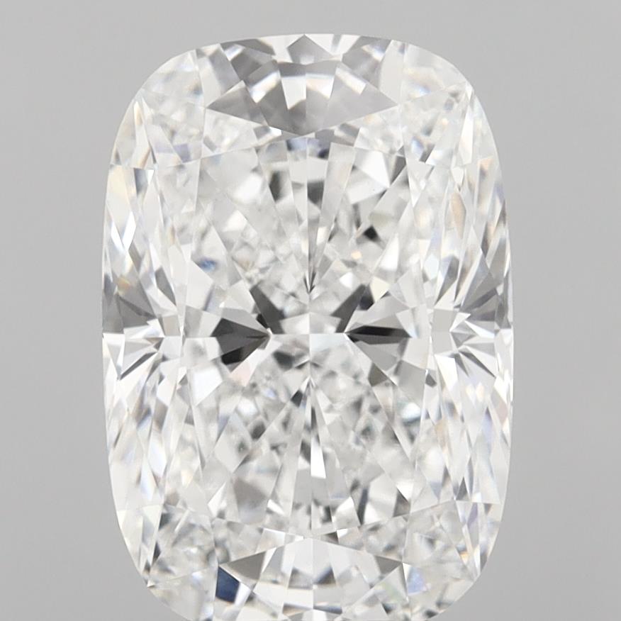 5.06 Carat Cushion Shaped, Ideal Cut, D Color, VVS2 Clarity, IGI Certified Lab Grown Diamond