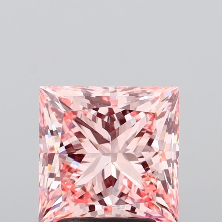 2.56 Carat Princess Shaped, Ideal Cut, VS1 Clarity, IGI Certified Lab Grown Diamond