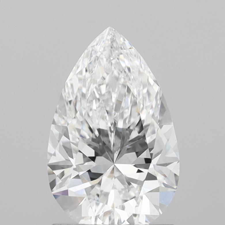 1.52 Carat Pear Shaped, Excellent Cut, D Color, VVS1 Clarity, IGI Certified Lab Grown Diamond