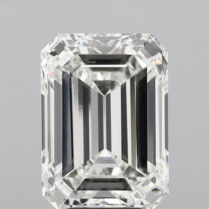 7.02 Carat Emerald Shaped, Excellent Cut, G Color, VVS2 Clarity, IGI Certified Lab Grown Diamond
