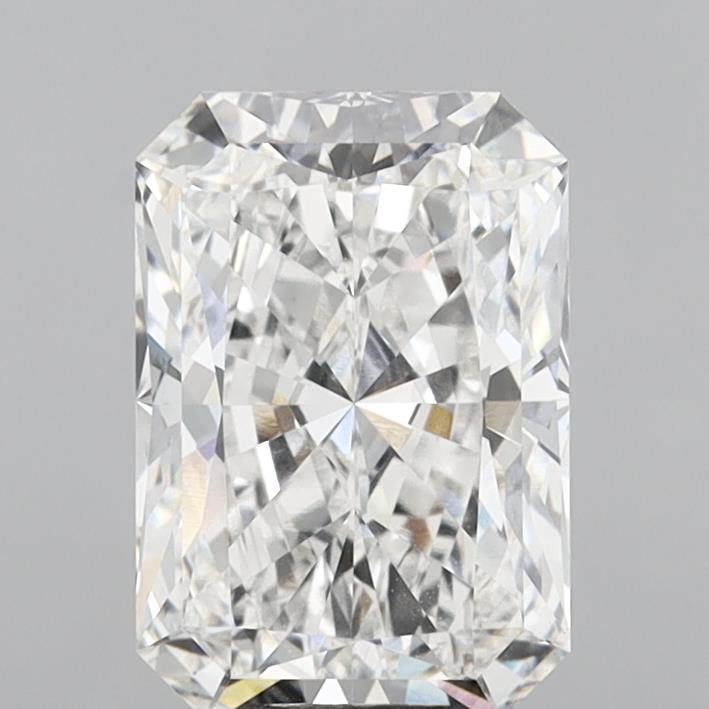 6.03 Carat Radiant Shaped, Excellent Cut, E Color, VVS2 Clarity, IGI Certified Lab Grown Diamond