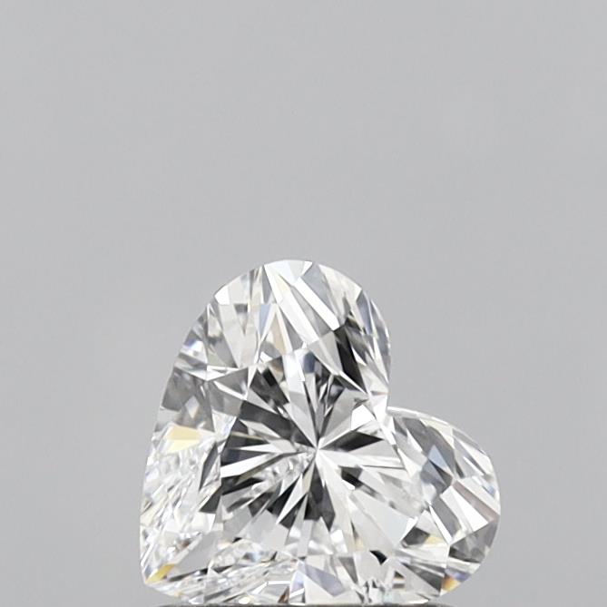 0.90 Carat Heart Shaped, Ideal Cut, D Color, VVS2 Clarity, IGI Certified Lab Grown Diamond
