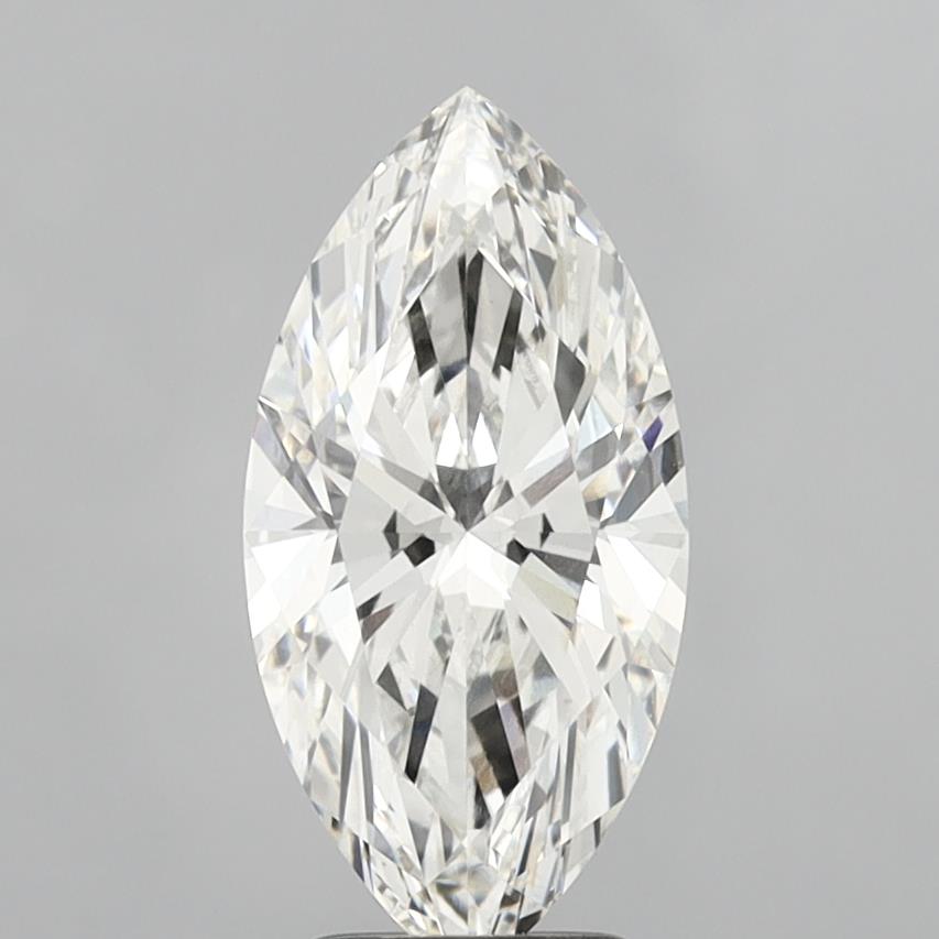 2.92 Carat Marquise Shaped, Ideal Cut, H Color, VVS2 Clarity, IGI Certified Lab Grown Diamond