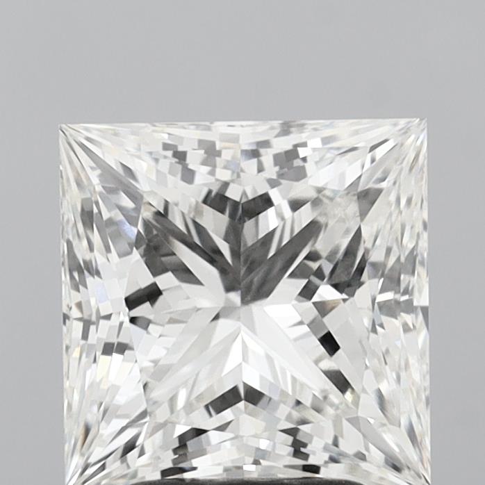3.13 Carat Princess Shaped, Ideal Cut, G Color, VS1 Clarity, IGI Certified Lab Grown Diamond