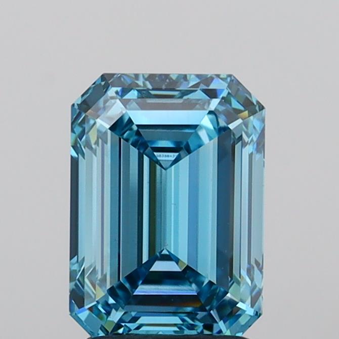 2.13 Carat Emerald Shaped, Ideal Cut, VS1 Clarity, IGI Certified Lab Grown Diamond