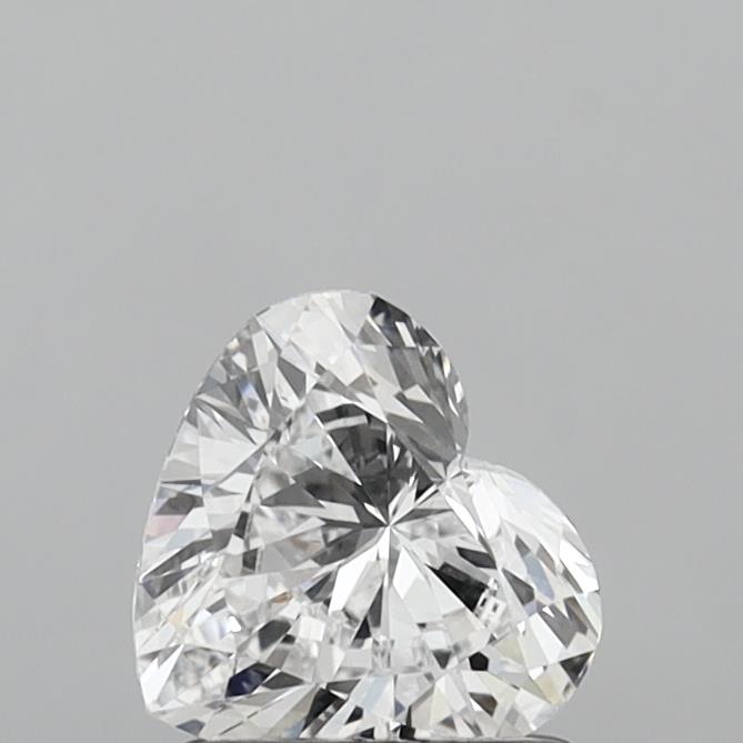 1.12 Carat Heart Shaped, Excellent Cut, D Color, VVS2 Clarity, IGI Certified Lab Grown Diamond