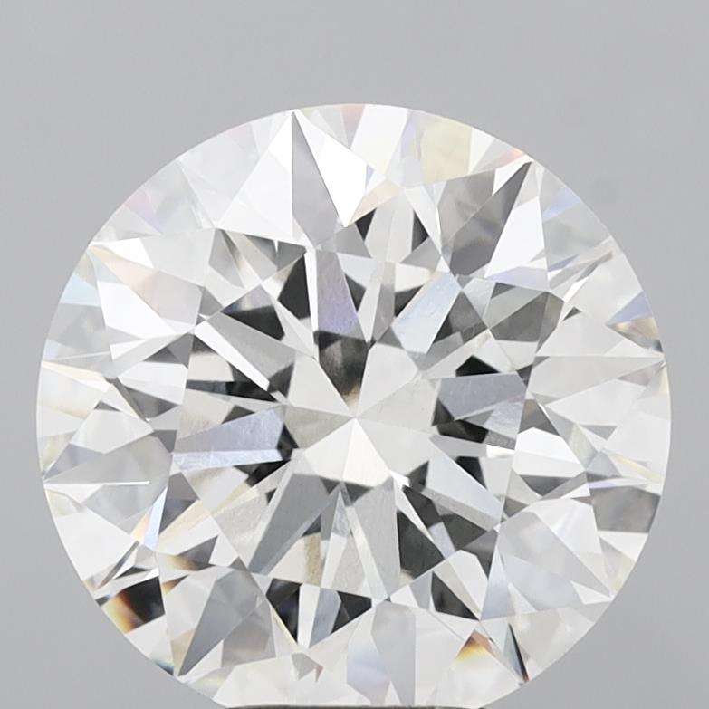 6.09 Carat Round Shaped, Ideal Cut, G Color, VVS2 Clarity, IGI Certified Lab Grown Diamond