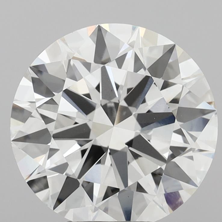 5.10 Carat Round Shaped, Excellent Cut, F Color, VVS2 Clarity, IGI Certified Lab Grown Diamond