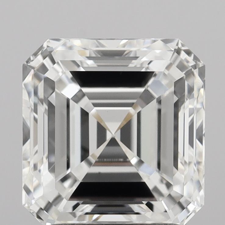 2.01 Carat Asscher Shaped, Ideal Cut, E Color, VS1 Clarity, IGI Certified Lab Grown Diamond