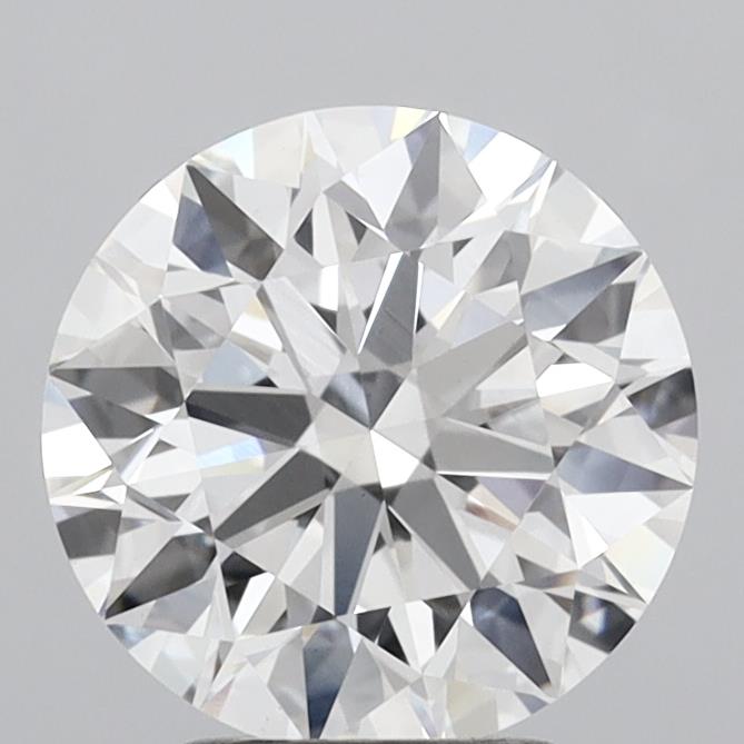 3.07 Carat Round Shaped, Ideal Cut, E Color, VVS2 Clarity, IGI Certified Lab Grown Diamond