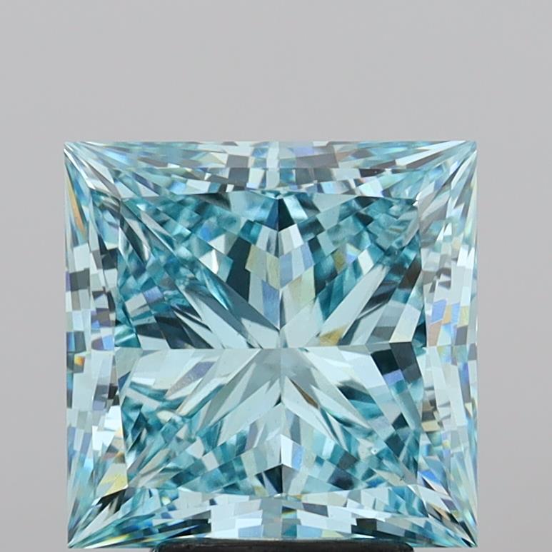 4.85 Carat Princess Shaped, Excellent Cut, VS1 Clarity, IGI Certified Lab Grown Diamond