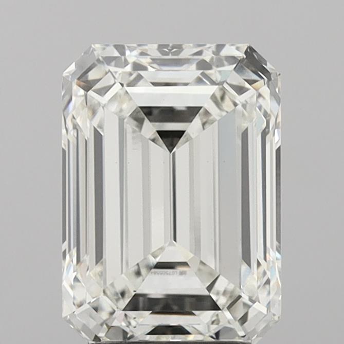 3.08 Carat Emerald Shaped, Ideal Cut, H Color, VS1 Clarity, IGI Certified Lab Grown Diamond