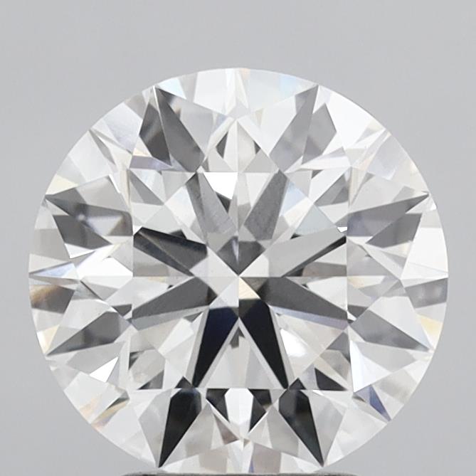 3.04 Carat Round Shaped, Ideal Cut, E Color, VVS2 Clarity, IGI Certified Lab Grown Diamond