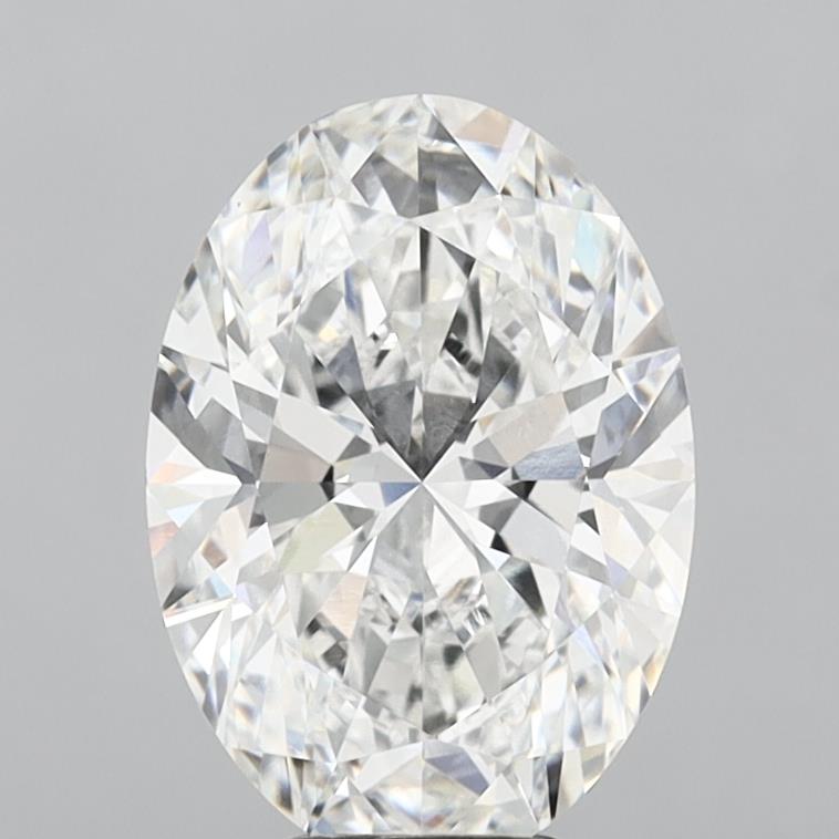 6.10 Carat Oval Shaped, Ideal Cut, E Color, VVS2 Clarity, IGI Certified Lab Grown Diamond