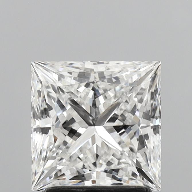 2.09 Carat Princess Shaped, Ideal Cut, F Color, VS1 Clarity, IGI Certified Lab Grown Diamond