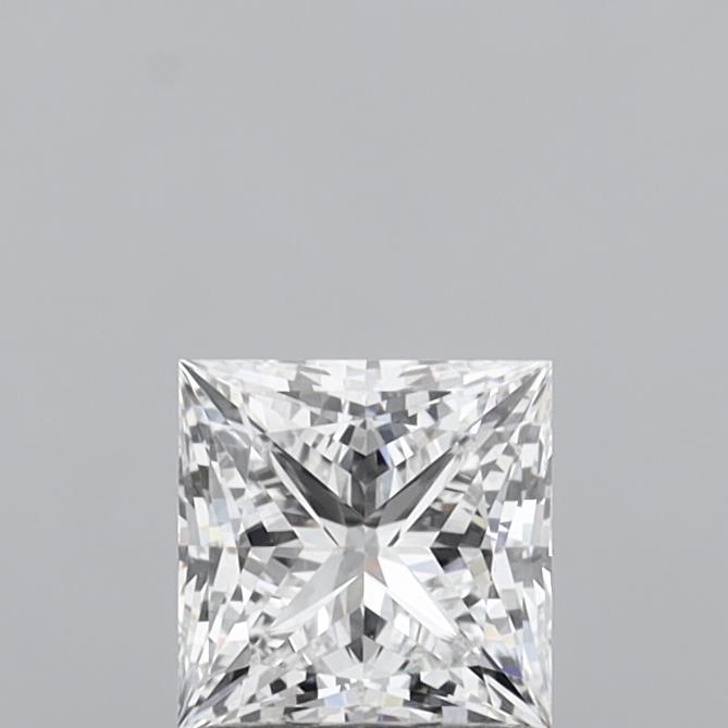 1.07 Carat Princess Shaped, Ideal Cut, D Color, VVS1 Clarity, IGI Certified Lab Grown Diamond