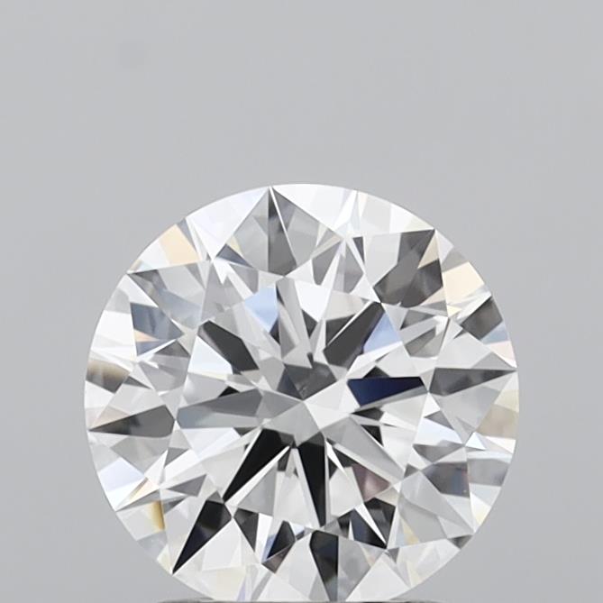 1.71 Carat Round Shaped, Ideal Cut, D Color, VVS2 Clarity, IGI Certified Lab Grown Diamond
