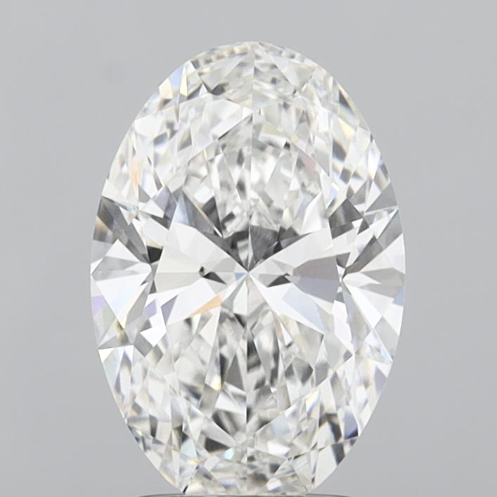 2.09 Carat Oval Shaped, Ideal Cut, E Color, VVS1 Clarity, IGI Certified Lab Grown Diamond